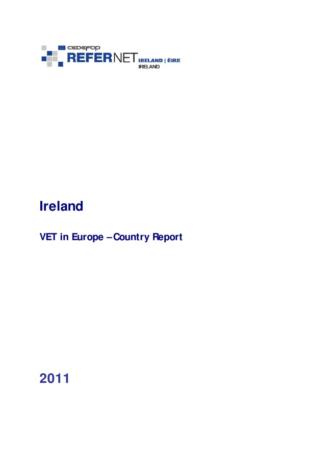 Ireland: VET in Europe: country report 2011