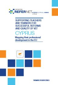 Cover Supporting teachers and trainers Cyprus