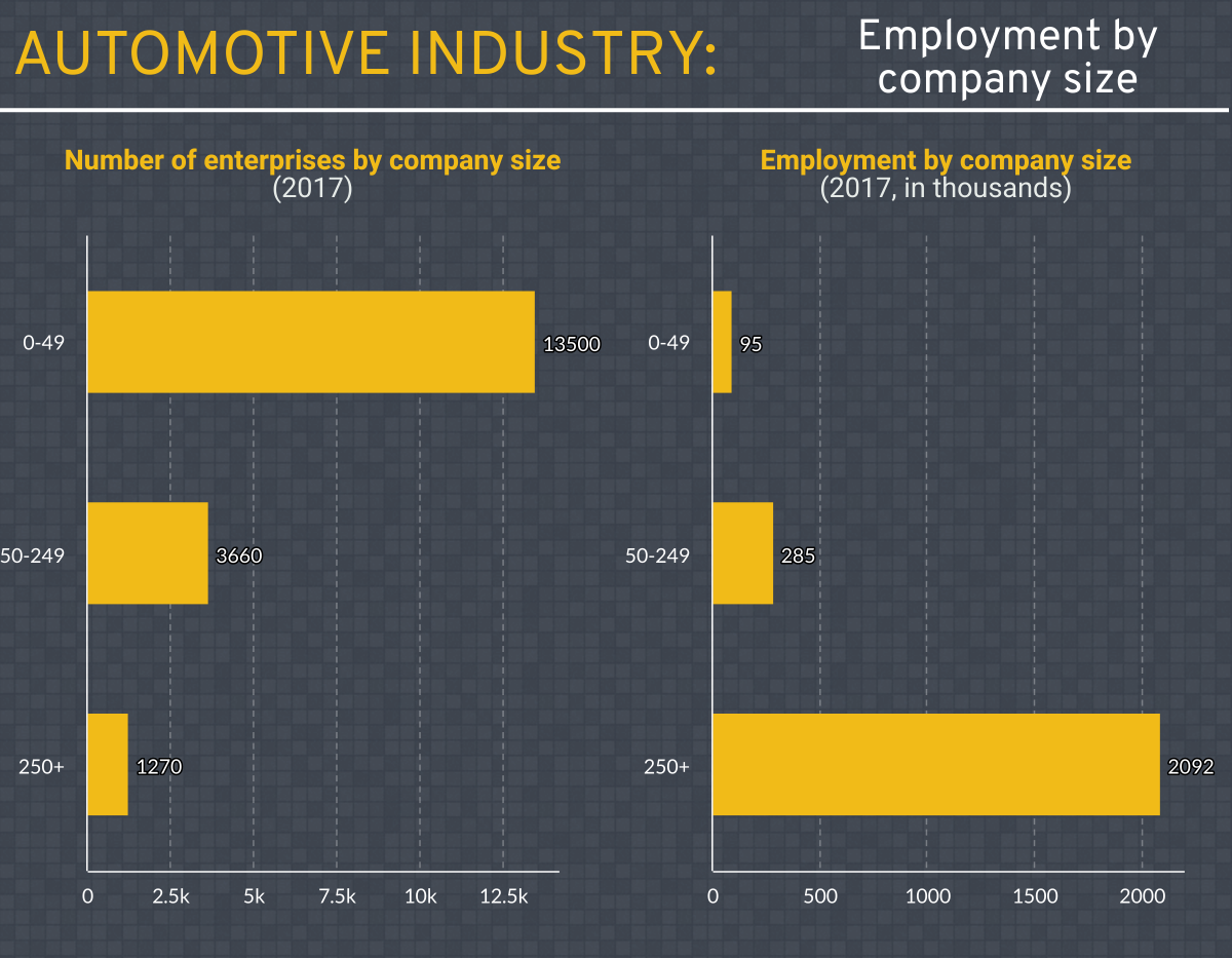 Figure 11: Employment by company size