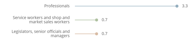 Czechia top 3 occupations