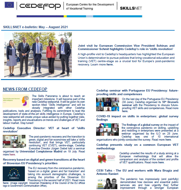 Skillsnet bulletin May-Aug21