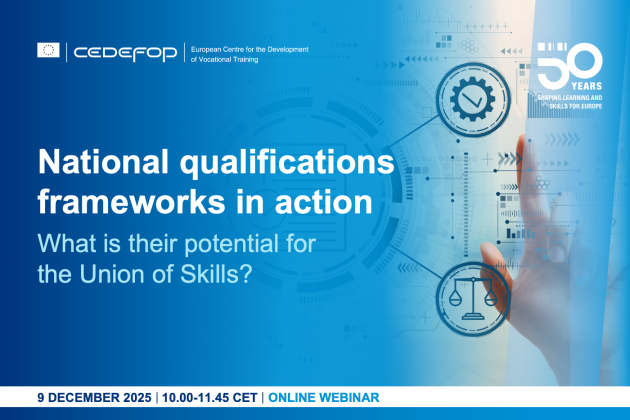 Banner of event: National qualifications frameworks in action: what is their potential for the Union of Skills?