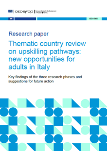 Cover image of publication Thematic country review on upskilling pathways: new opportunities for adults in Italy