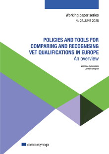 Cover image of publication Policies and tools for comparing and recognising VET qualifications in Europe