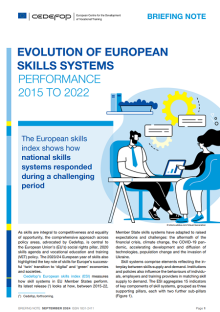 Cover image of publication Briefing note - Evolution of European skills systems