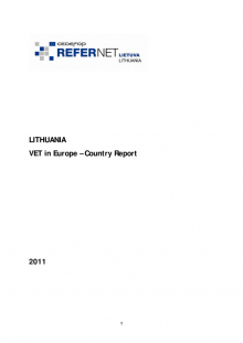 Lithuania: VET in Europe: country report 2011