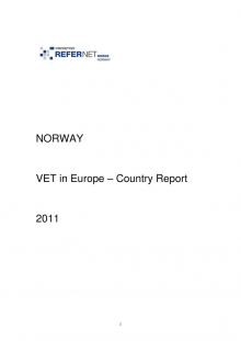 Norway: VET in Europe: country report 2011